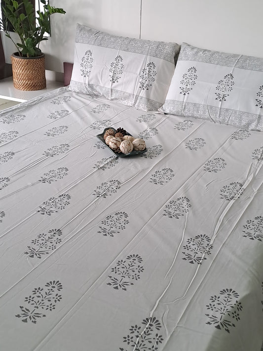 HANDBLOCK PRINT KING SIZE BEDSHEET