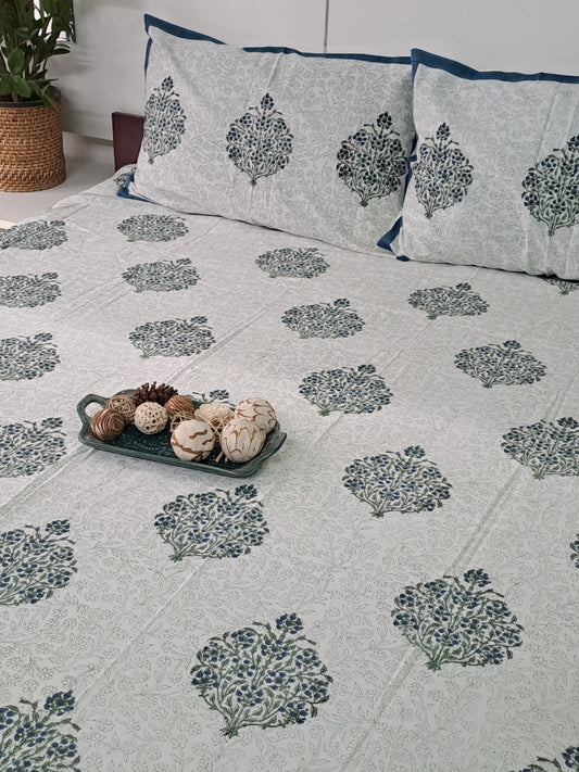 HANDBLOCK PRINT KING SIZE BEDSHEET