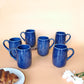 BLUE COLOR CERAMIC MUG/CUP (SET OF 2)