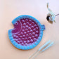 CERAMIC MAROON FISH PLATTER