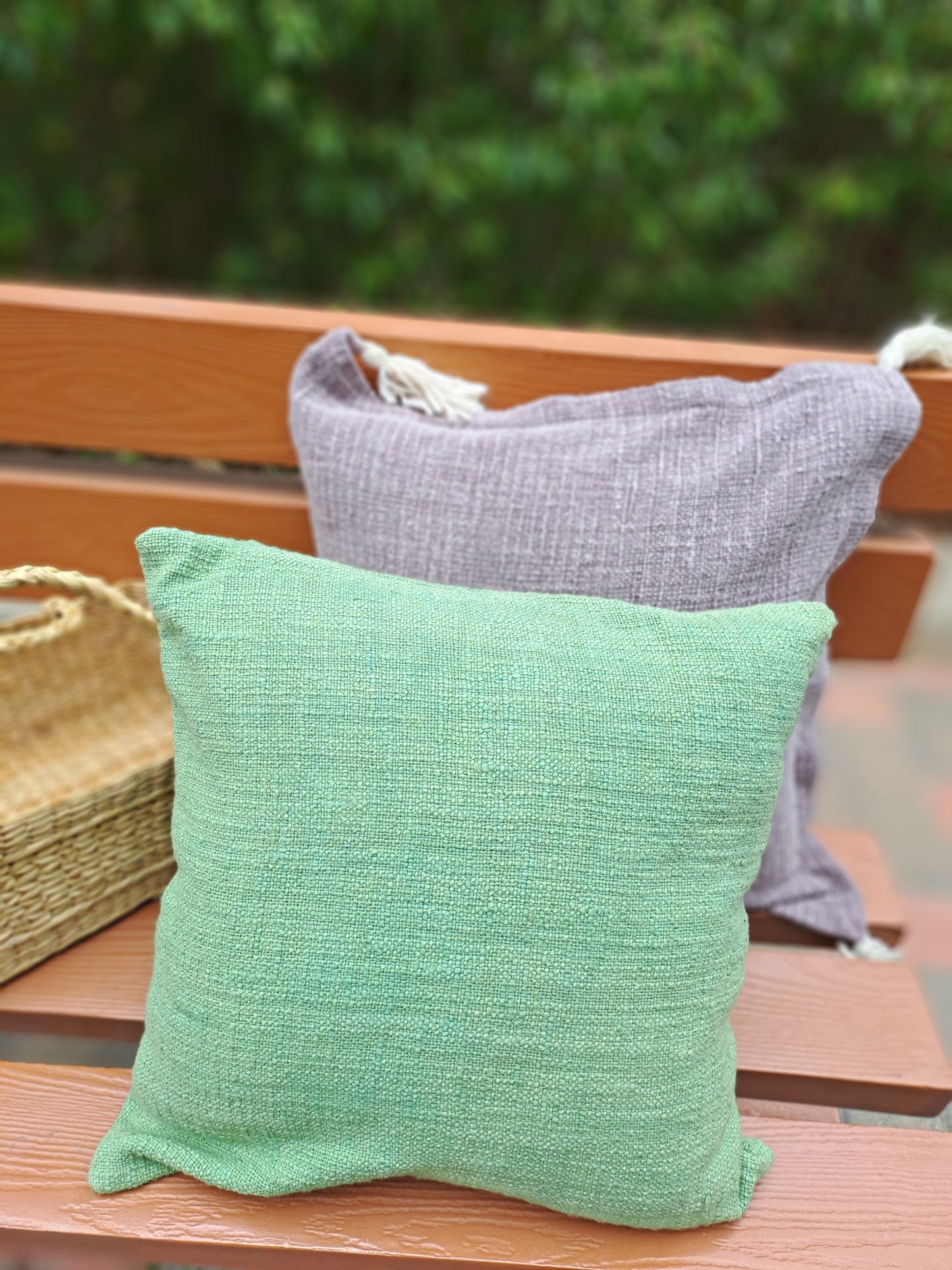 HANDLOOM COTTON CUSHION COVER ( Set of 2)