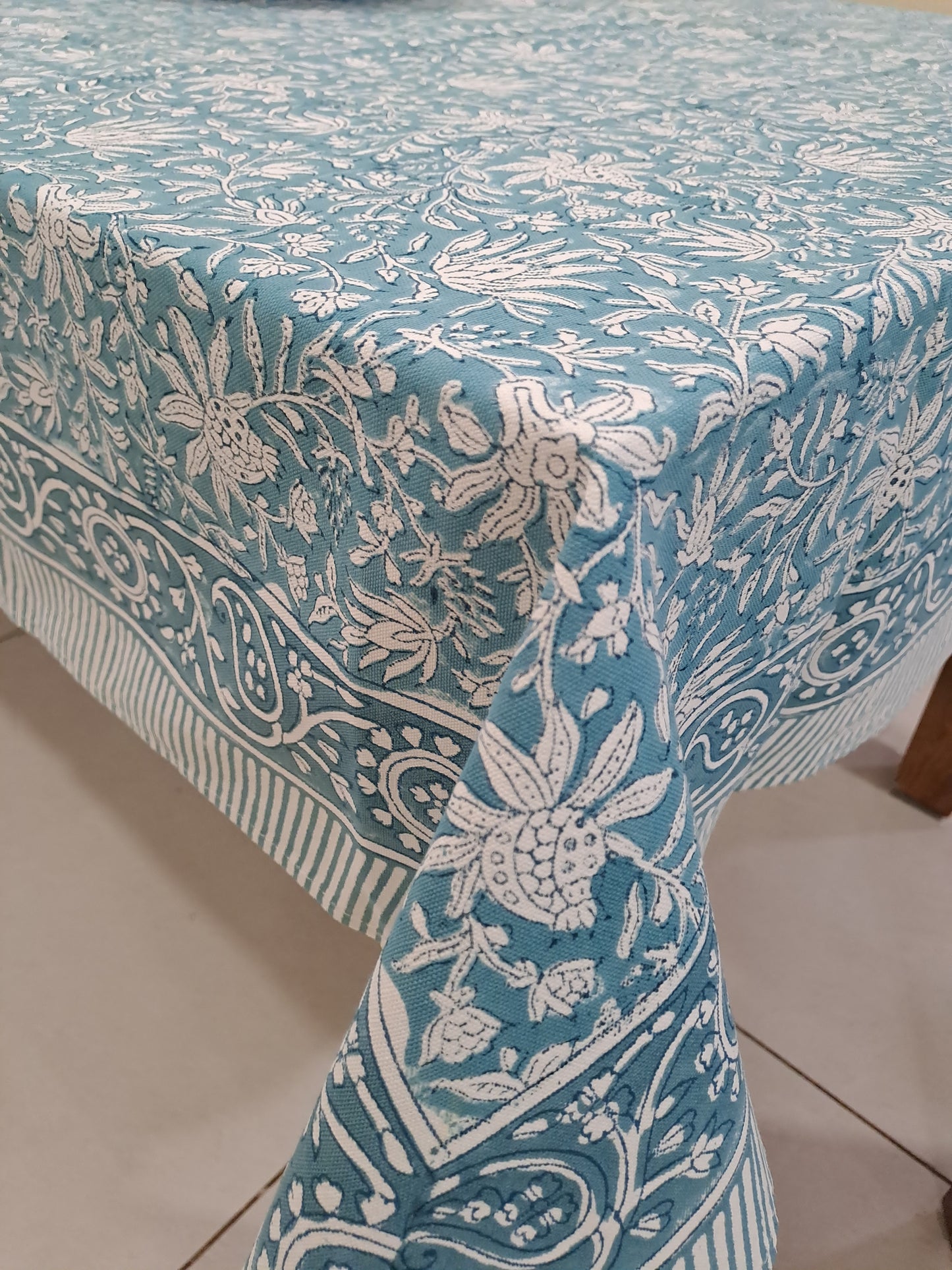 6 SEATER HAND BLOCK PRINT TABLE CLOTH