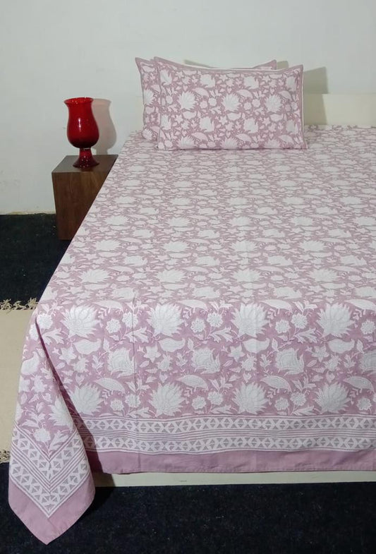 HANDBLOCK PRINT DOUBLE BEDSHEET