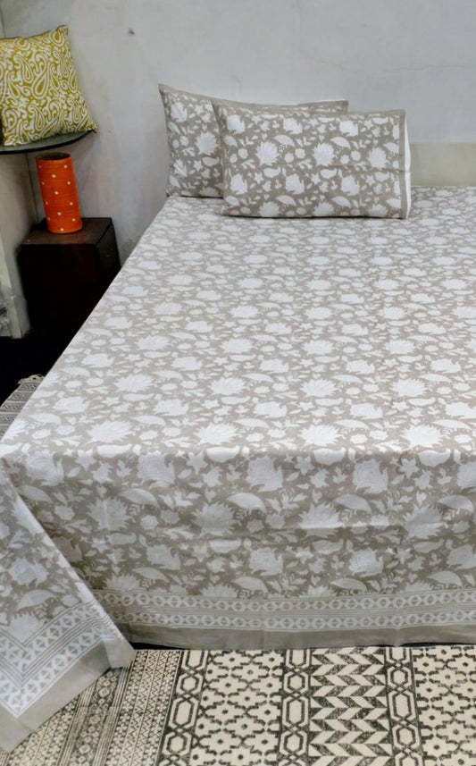 HANDBLOCK PRINT BEDSHEET