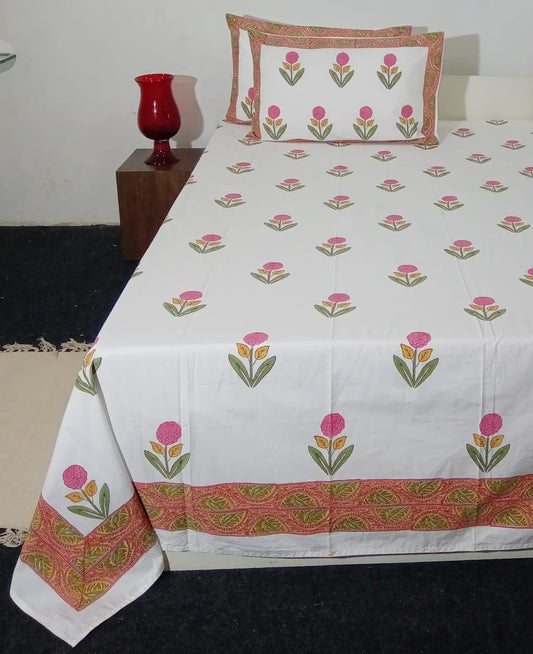 HANDBLOCK PRINT BEDSHEET