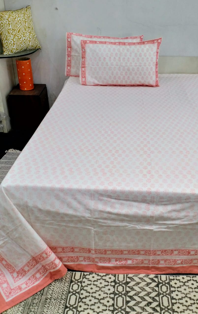 HANDBLOCK PRINT DOUBLE BEDSHEET