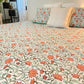 HAND BLOCK PRINT DOUBLE BEDSHEET AND QUILT BEDDING SET