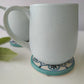 GREEN COLOR CERAMIC MUG/CUP(SET OF 2)