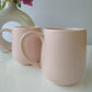 PEACH COLOR CERAMIC MUG/CUP (SET OF 2)