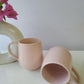 PEACH COLOR CERAMIC MUG/CUP (SET OF 2)