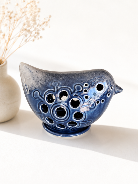 BIRD SHAPE T-LIGHT HOLDER (17 cm x 10 cm x 10 cm)