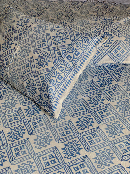 HANDBLOCK PRINT BEDSHEET