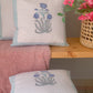 HANDBLOCK PRINT QUILTED CUSHION COVER