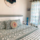 HAND BLOCK PRINT DOUBLE BEDSHEET AND QUILT BEDDING SET