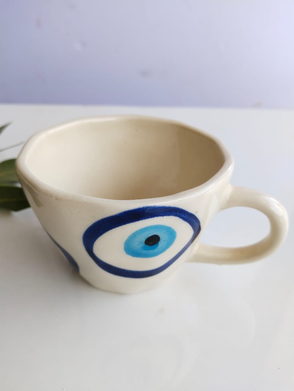 EVIL EYE CREAMIC MUG/CUP(SET OF 2)