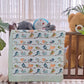 HANDBLOCK PRINTED REVERSIBLE COTTON KIDS (SINGLE) QUILT