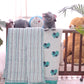 HANDBLOCK PRINTED REVERSIBLE COTTON KIDS (SINGLE) QUILT