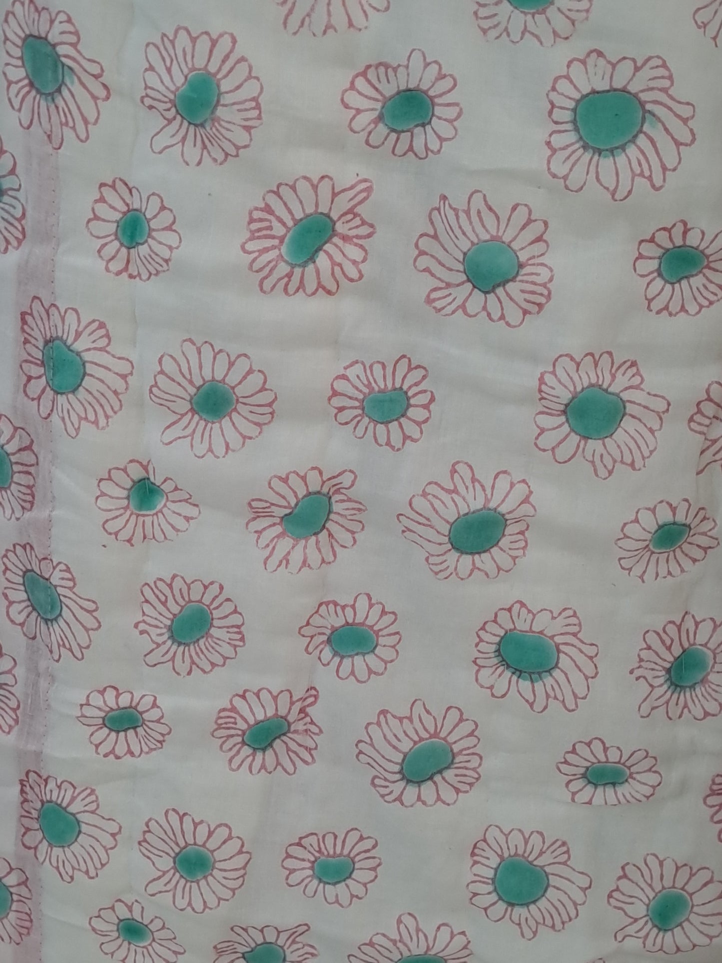 HANDBLOCK PRINTED REVERSIBLE COTTON KIDS (SINGLE )QUILT