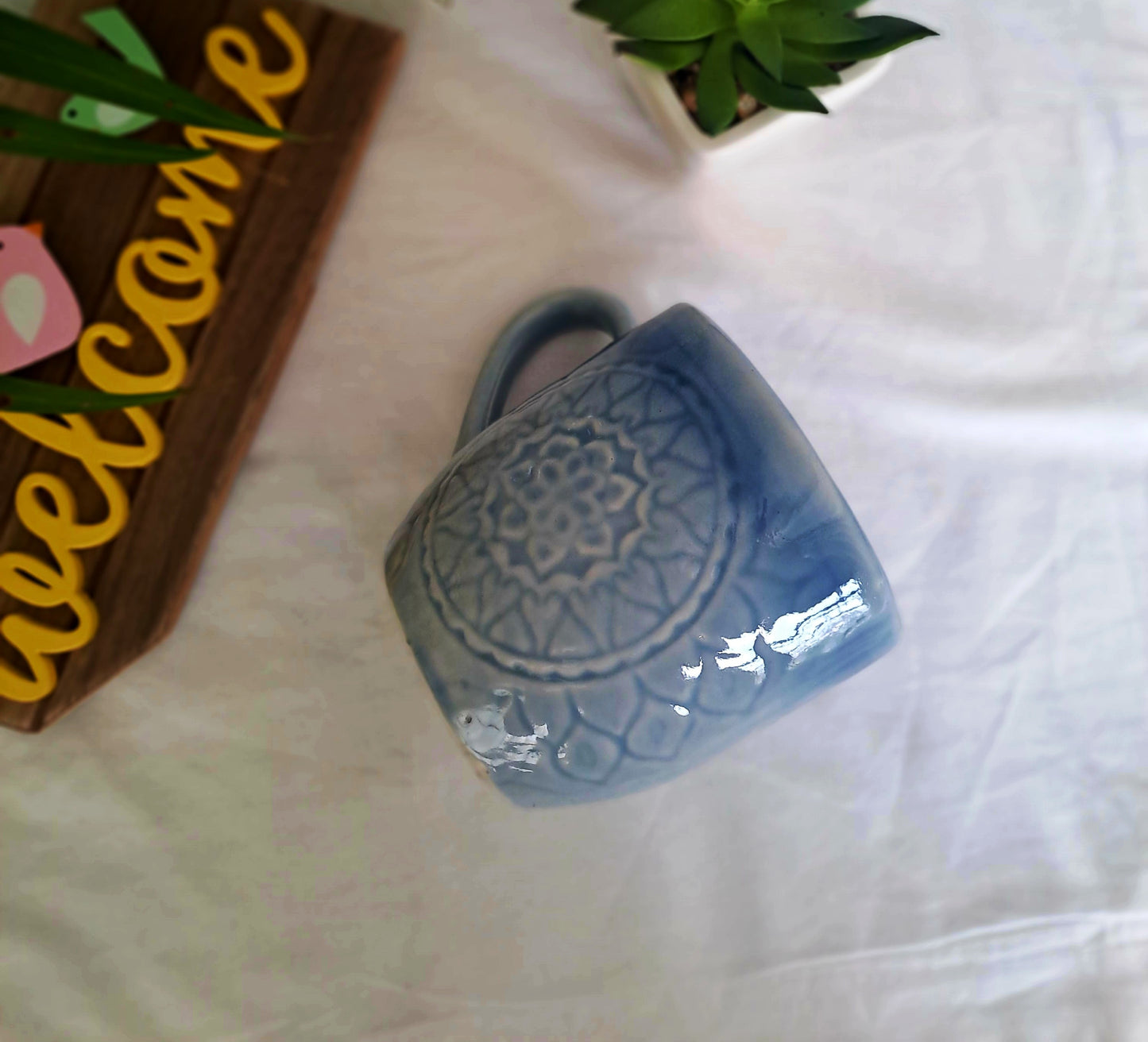 SKY BLUE COLOR MUG/CUP (SET OF 2)