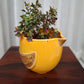 CERAMIC YELLOW BIG BIRD PLANTER