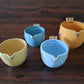CERAMIC SKY BLUE SMALL BIRD PLANTER