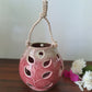 PINK CERAMIC T-LIGHT HOLDER
