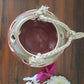 PINK CERAMIC T-LIGHT HOLDER