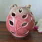 PINK CERAMIC T-LIGHT HOLDER