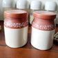 CERAMIC JAR WITH CERAMIC LID (SMALL) SET OF 2