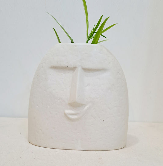 CERAMIC FACE VASE