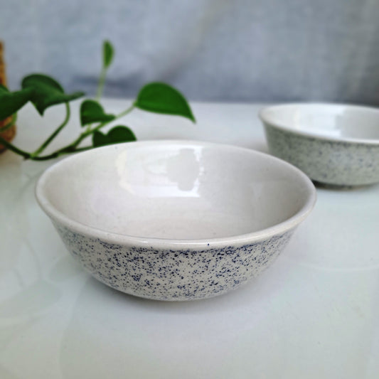 CERAMIC  MARBLE PRINTED BOWLS (SET OF 2)