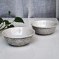 CERAMIC  MARBLE PRINTED BOWLS (SET OF 2)