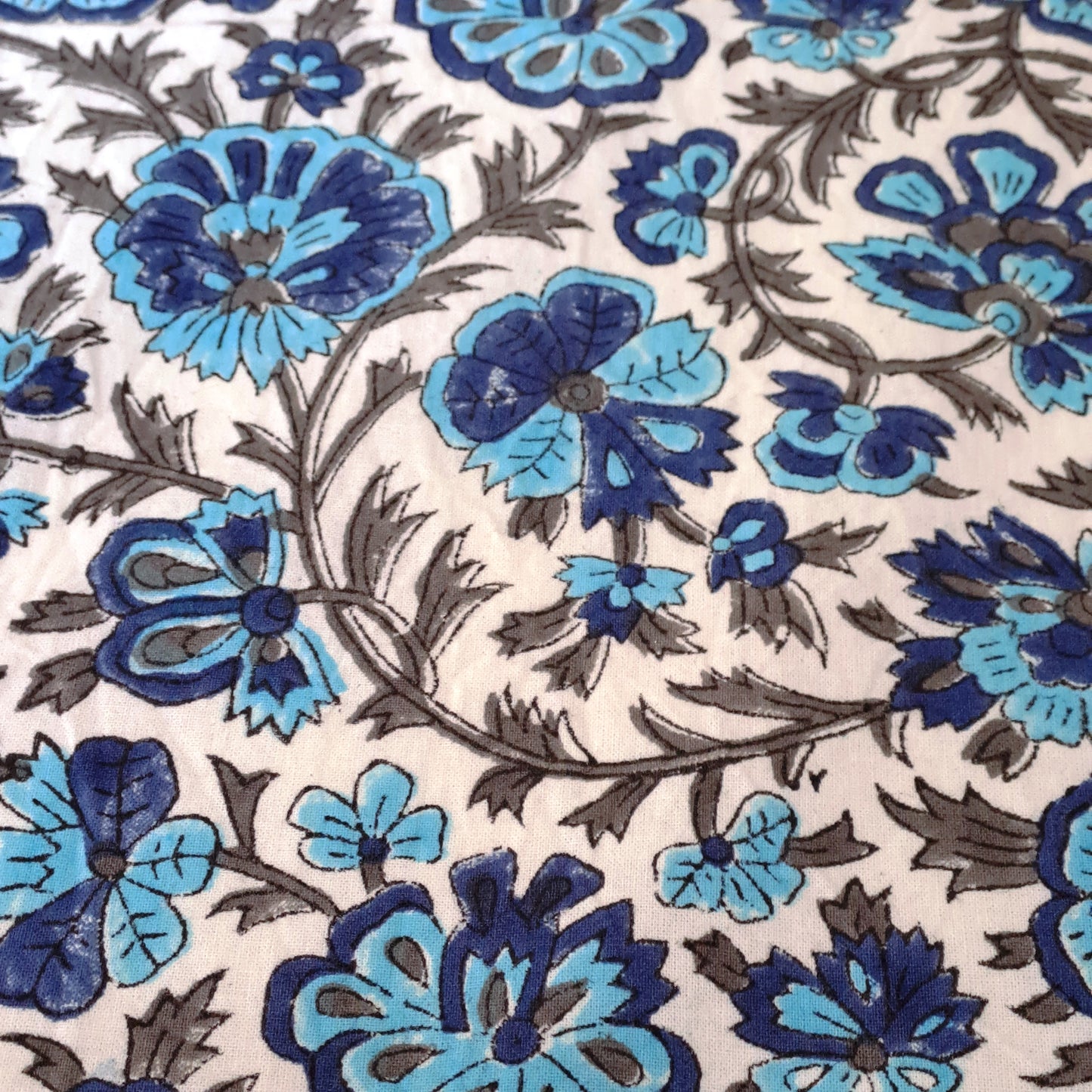 100%  COTTON HAND BLOCK PRINT DOUBLE BEDSHEET