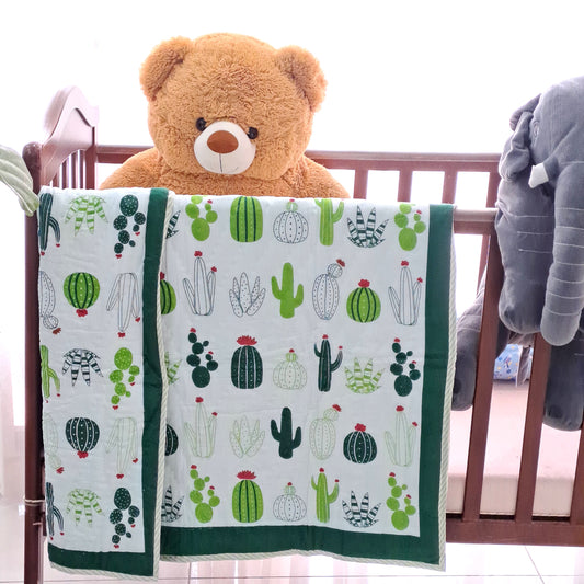 PREMIUM QUALITY HAND BLOCK PRINT BABY QUILT