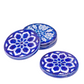 Ceramic handpainted coaster set