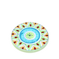 Ceramic handpainted coaster set