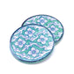Ceramic handpainted coaster set