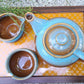 Ceramic Tea pot, sugar pot and creamer set