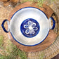 HAND PAINTED CERAMIC SERVING BOWL